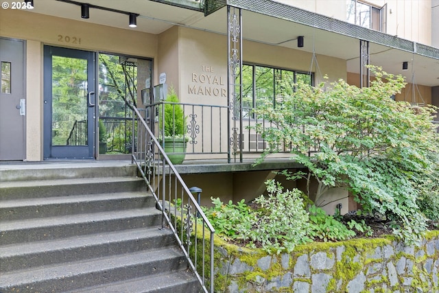 view of stairway