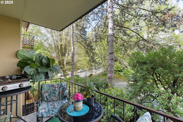 view of balcony