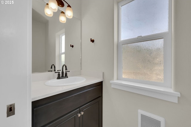 bathroom with vanity