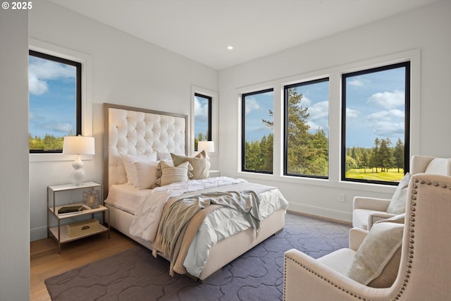 14410 Uplands Dr, Lake Oswego, OR 97034 - bedroom featuring wood finished floors, baseboards, and recessed lighting