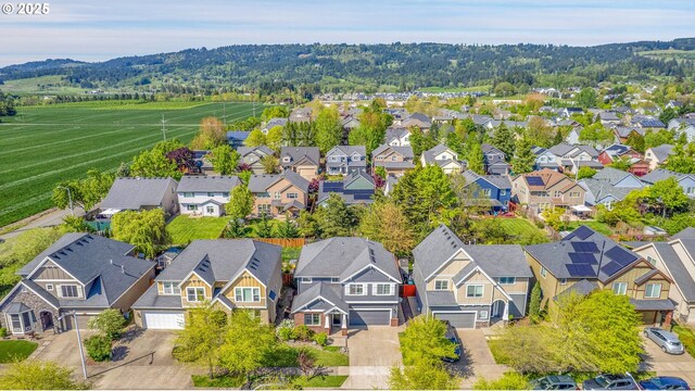 drone / aerial view with a residential view