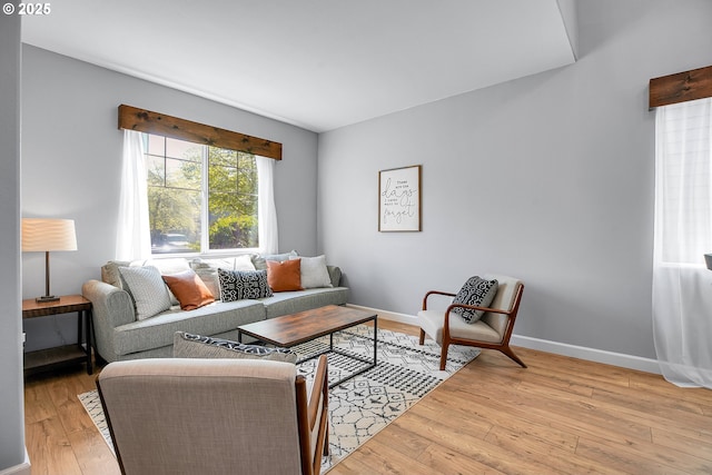 417 W Kemper Crest Dr, Newberg, OR 97132 - living area with light wood-type flooring and baseboards