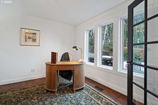 8014 SE Middle Way, Vancouver, WA 98664 - home office with baseboards and wood-type flooring