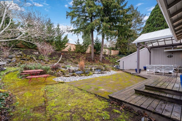8014 SE Middle Way, Vancouver, WA 98664 - view of yard featuring a wooden deck