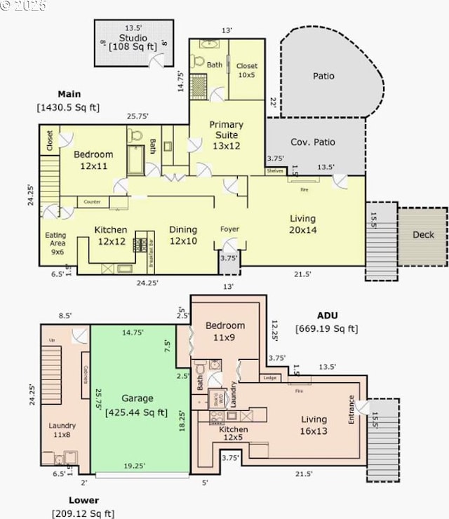6945 SW 7th Ave, Portland, OR 97219 - view of home floor plan