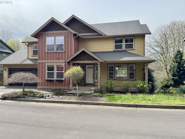 1267 SE Stapleton Loop, Gresham, OR 97080 - craftsman inspired home with an attached garage, board and batten siding, and roof with shingles