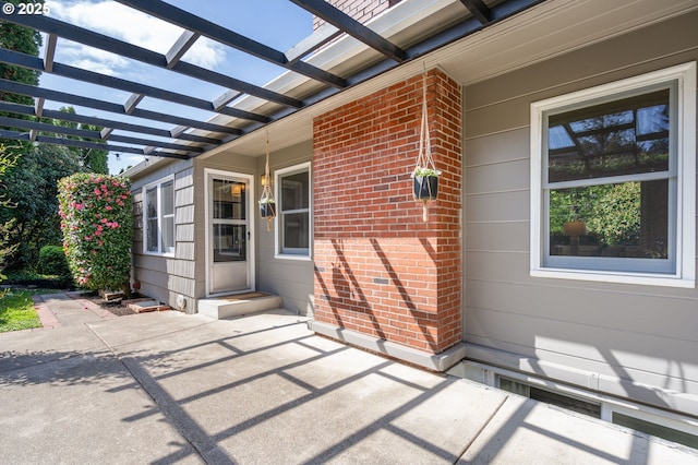 8075 SW Valley View Ct, Portland, OR 97225 - view of patio featuring a pergola