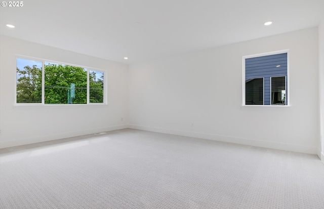27226 SW Yarrow Ln, Wilsonville, OR 97070 - unfurnished room featuring light carpet, recessed lighting, and baseboards