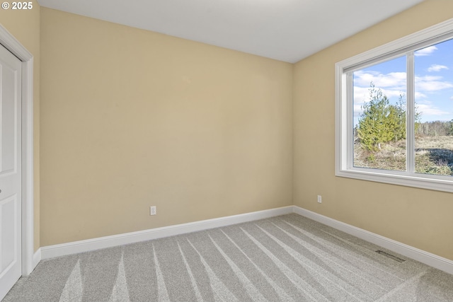 empty room with light carpet