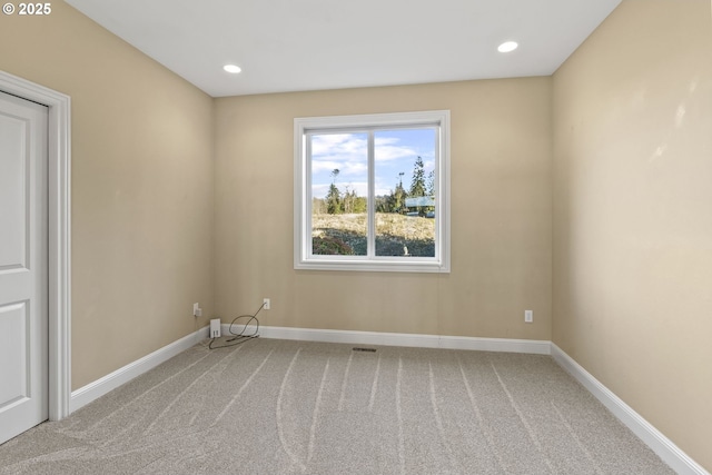 view of carpeted empty room