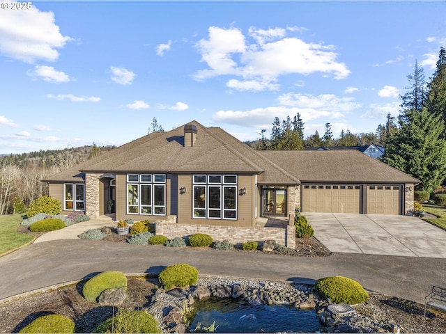 ranch-style house with a garage