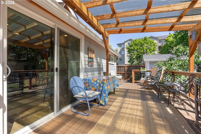 4604 SE 30th Ave, Portland, OR 97202 - wooden terrace featuring outdoor dining space