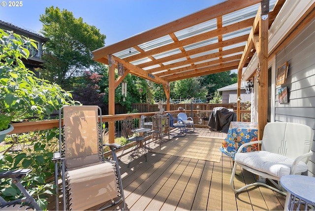 4604 SE 30th Ave, Portland, OR 97202 - deck with a fenced backyard and area for grilling