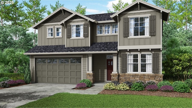 5603 Edward Ct SE, Albany, OR 97322 - craftsman-style house with roof with shingles, concrete driveway, and an attached garage