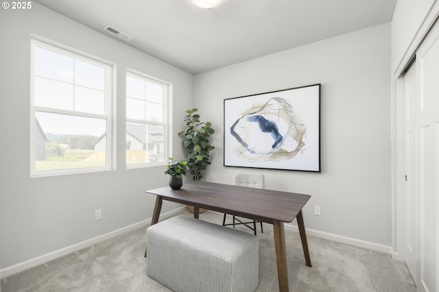 5603 Edward Ct SE, Albany, OR 97322 - office area featuring light carpet and baseboards