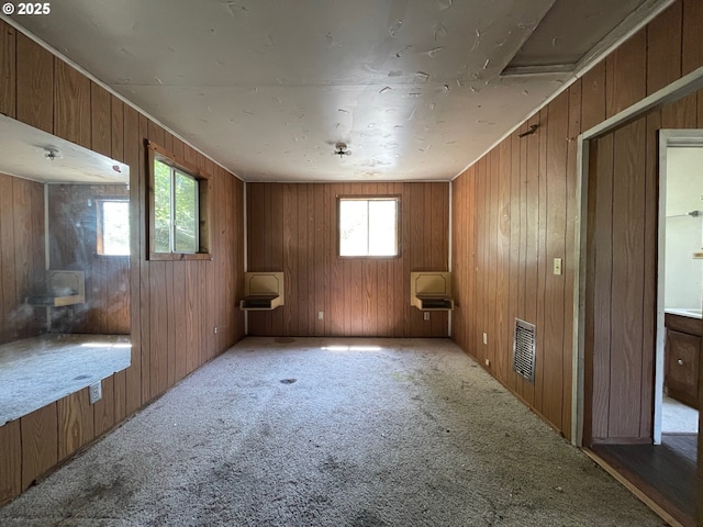 91456 State Rd, Coquille, OR 97423 - carpeted empty room featuring wood walls
