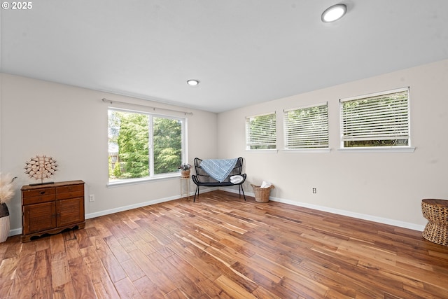 1225 3rd Ave, Hammond, OR 97121 - unfurnished room with hardwood / wood-style flooring, baseboards, and recessed lighting