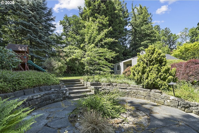 12643 S Iron Mountain Blvd, Portland, OR 97219 - view of yard featuring a playground