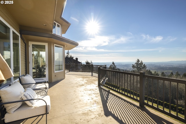 view of balcony