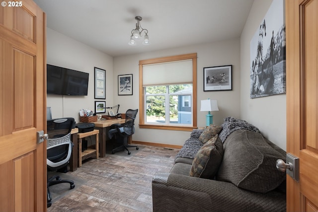 45 NW Harney St, Depoe Bay, OR 97341 - office featuring wood finished floors and baseboards
