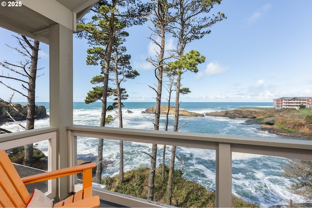 45 NW Harney St, Depoe Bay, OR 97341 - water view with local beach