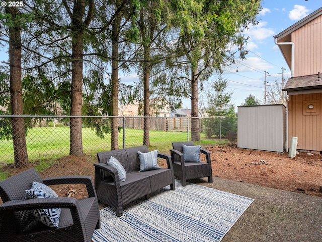 view of patio / terrace featuring outdoor lounge area