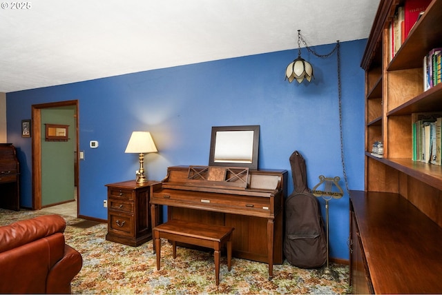 office featuring carpet and baseboards