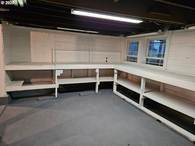 view of basement