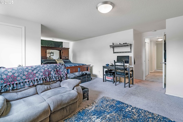 13465 SW Lancewood St, Beaverton, OR 97008 - carpeted living area with a textured ceiling