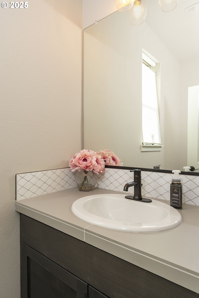 bathroom with vanity