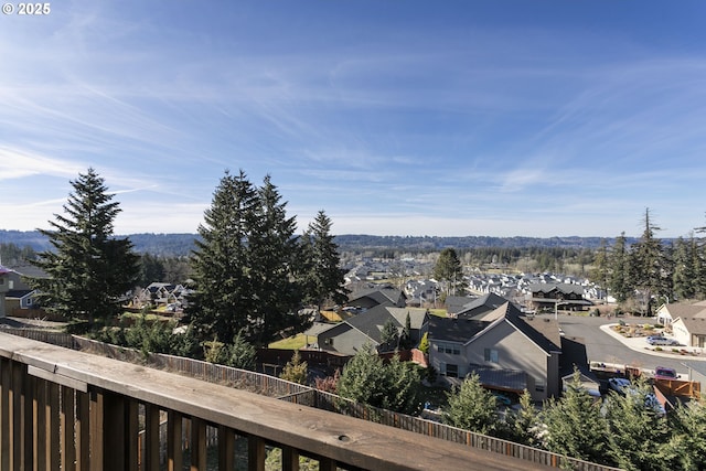 exterior space with a residential view