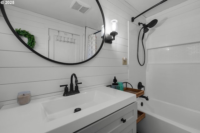 1858 5th St, Astoria, OR 97103 - full bathroom featuring vanity and shower / bath combination with curtain