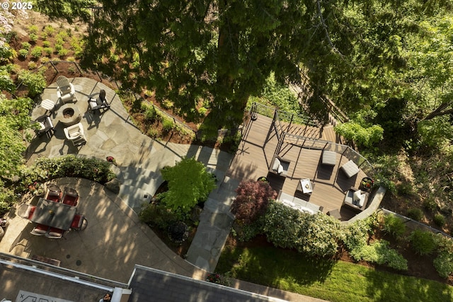 birds eye view of property