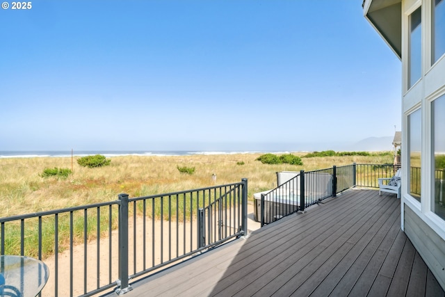 26280 Beach Dr, Rockaway Beach, OR 97136 - deck featuring a water view
