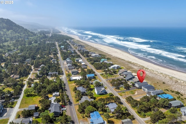26280 Beach Dr, Rockaway Beach, OR 97136 - aerial view of property and surrounding area with unending shoreline