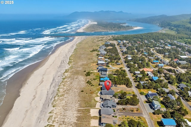 26280 Beach Dr, Rockaway Beach, OR 97136 - bird's eye view of a water and mountain view