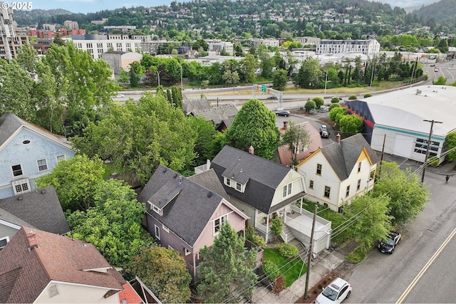 aerial perspective of suburban area