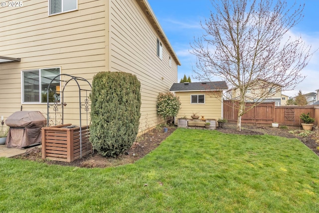 exterior space with fence and central AC