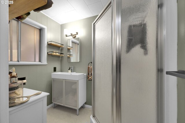 91760 Horse Creek Rd, Mckenzie Bridge, OR 97413 - bathroom with a shower stall and vanity