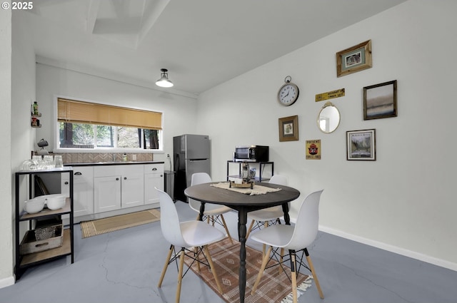 91760 Horse Creek Rd, Mckenzie Bridge, OR 97413 - dining space featuring concrete floors and baseboards