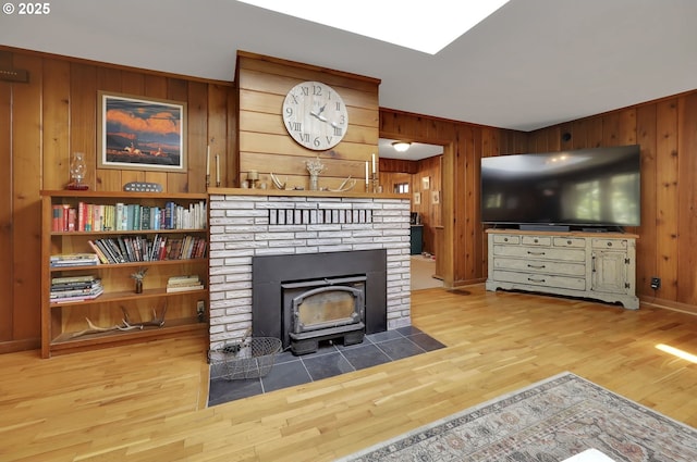 91760 Horse Creek Rd, Mckenzie Bridge, OR 97413 - unfurnished living room with wooden walls and wood finished floors