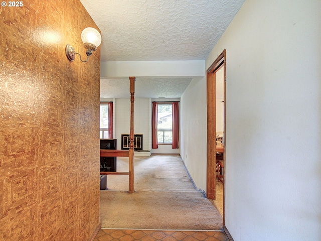 15204 NE 42nd St, Vancouver, WA 98682 - hall featuring a textured ceiling and carpet