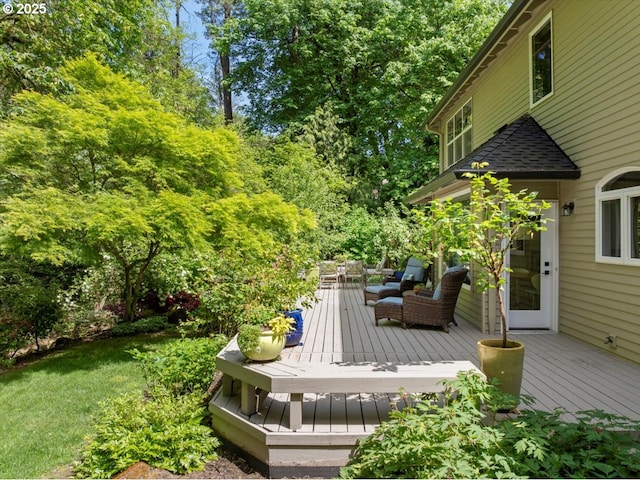 4679 Dogwood Dr, Lake Oswego, OR 97035 - view of wooden deck