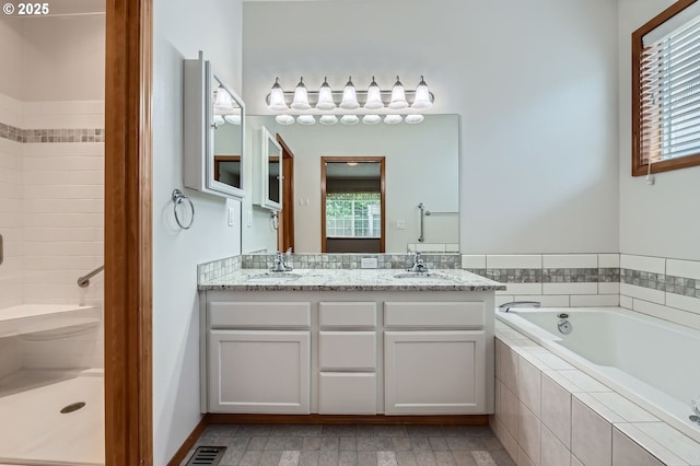 4202 SE 31st St, Gresham, OR 97080 - bathroom with a bath, double vanity, and a shower