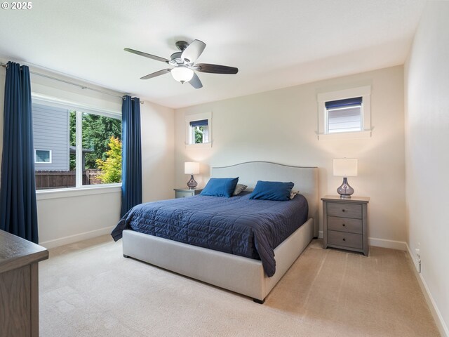 16711 NE 86th St, Vancouver, WA 98682 - carpeted bedroom featuring baseboards and a ceiling fan