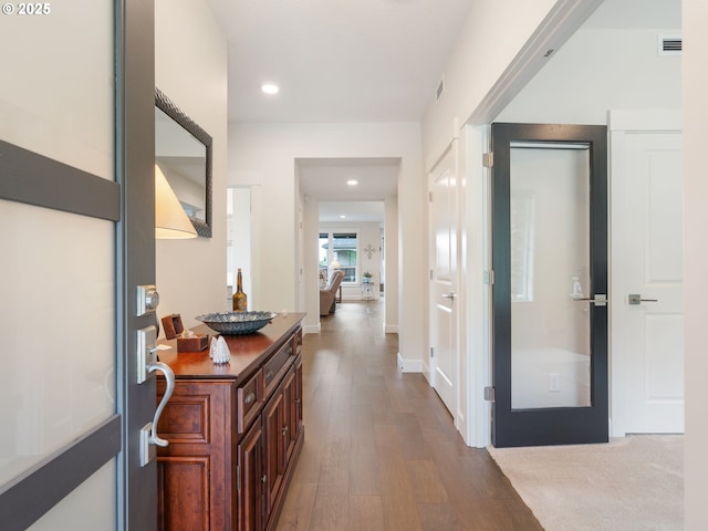 16711 NE 86th St, Vancouver, WA 98682 - hall with wood finished floors and recessed lighting