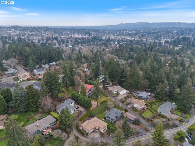 bird's eye view with a residential view