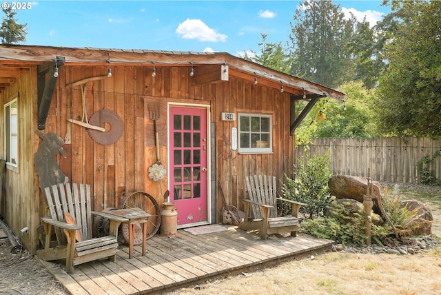 view of outbuilding