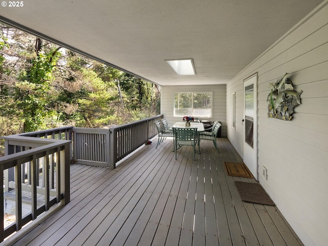 370 4th Pl, Manzanita, OR 97130 - wooden terrace featuring outdoor dining space