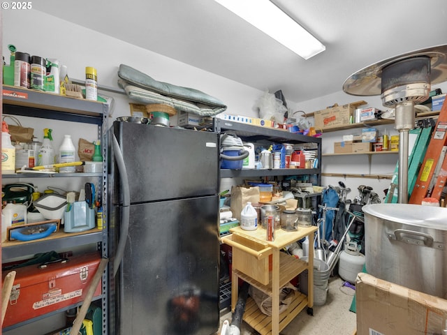 370 4th Pl, Manzanita, OR 97130 - interior space with freestanding refrigerator